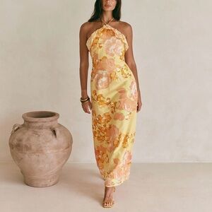 NWT Saboluxe Australia Alexa Dress,BreezeFloral,Small,Resortwear Tropical Cruise